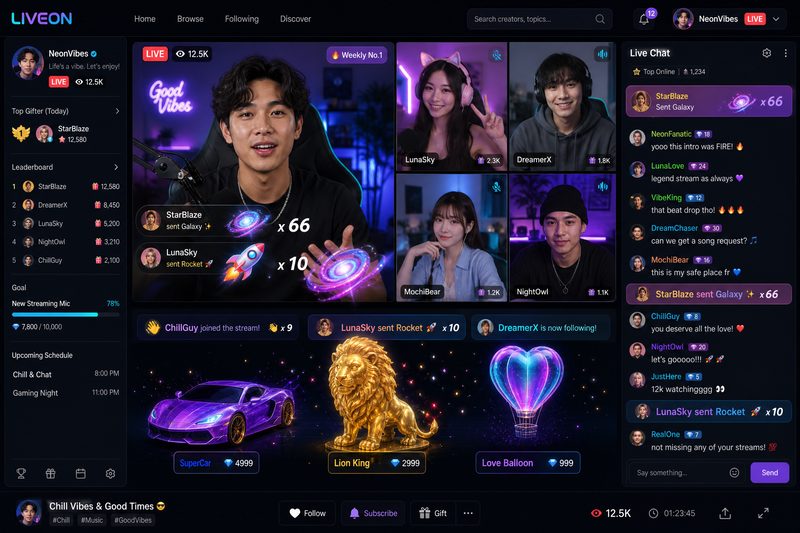 xp天堂实时直播互动界面,创作者与粉丝零距离实时交流